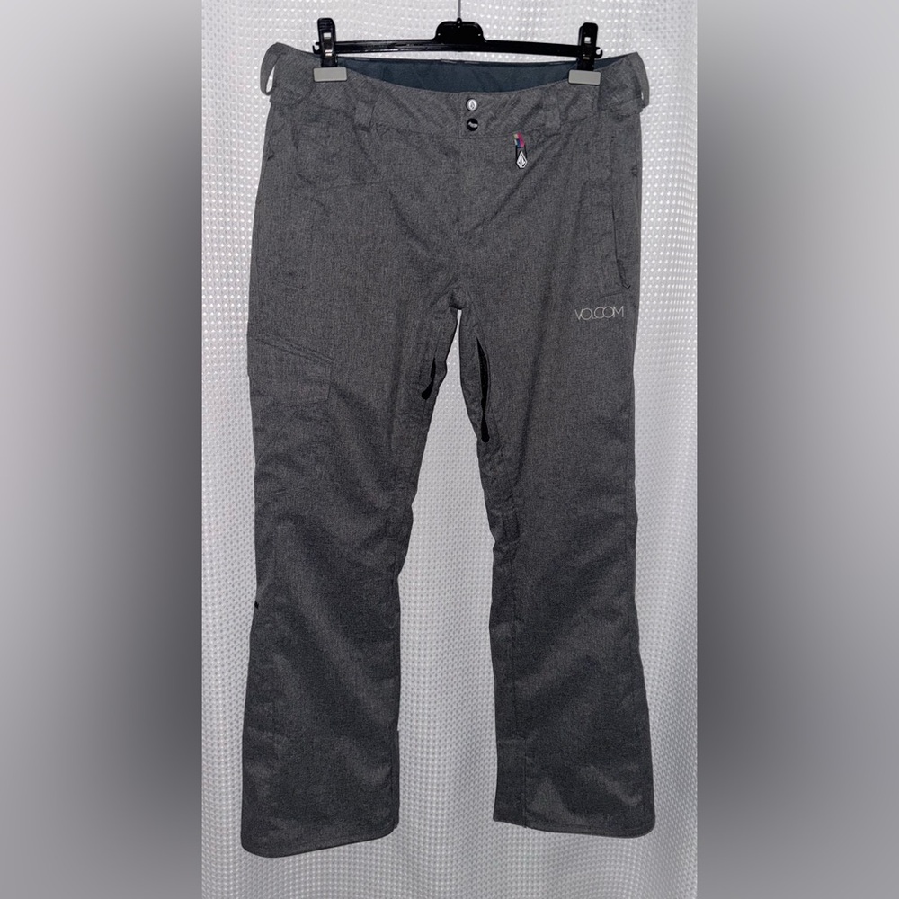 Women’s VOLCOM gray waterproof snow pants size Large‎